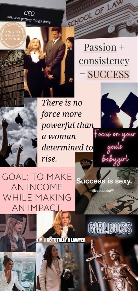 Vision board: lawyer. Graduation. Award winning author. CEO. Boss Babe. Boss Babe Vision Board Pictures, Vision Board Pictures Lawyer, Award Winning Aesthetic, Lawyer Moodboard Aesthetic, Aesthetic Ceo Woman, Politician Vision Board, New Business Vision Board, Ceo Woman Aesthetic Vision Board, 2023 Inspiration Board