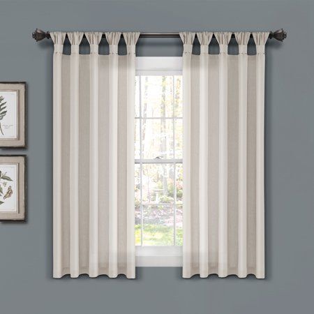 Bedroom Curtains 2 Windows, 63 Inch Curtains Bedroom, Modern Farmhouse Living Room Window Treatments, Guest Room Curtains, Trending Window Treatments, Curtains Bedroom Small Window, Single Window Curtain Ideas, Window Treatments For Small Windows, Short Bedroom Curtains