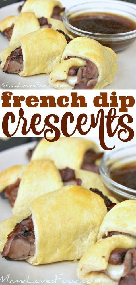 French Dip Bites, Crescent Roll French Dip, Best Supper Ideas, Crescent Roll Roll Ups, French Dip Crescent Rolls, Best Finger Foods For Parties Make Ahead, Dinner With Crescent Rolls, What To Make With Crescent Rolls, Dinner Ideas With Crescent Rolls