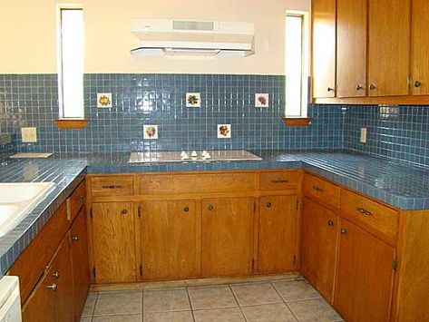 Painting tile backsplash