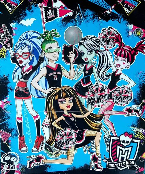 Monster High on Instagram: “Monster High Cheerleader🖤 Who is your favourite? × 📲 If you want to use my Pictures please Tag me! 📗Original Picture belongs to: Mattel/…” Monster High Cheerleader, Monster High, Cheerleading, My Pictures, Comic Books, Comic Book Cover, Comics, Book Cover, Tags