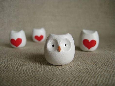 Crafts Clay, Clay Owl, Tanah Liat, Three Boys, Clay Animals, Ceramic Animals, Cute Clay, Clay Miniatures, Clay Art Projects