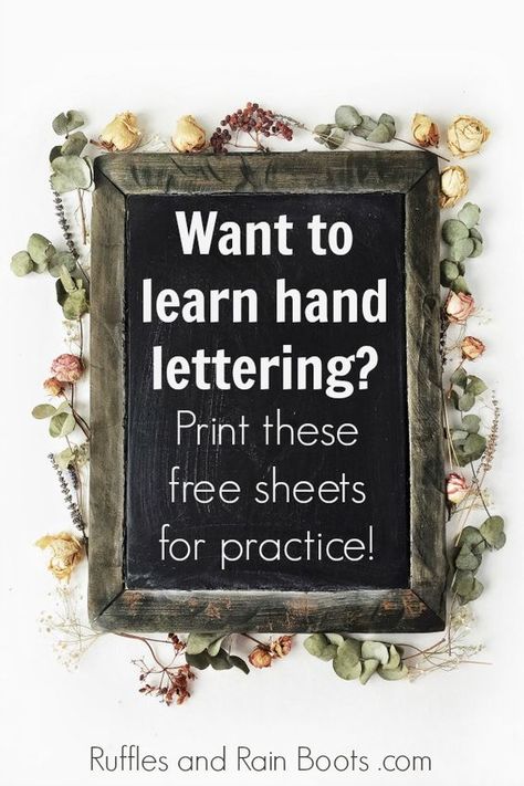 Hand Lettering 101, Lettering Practice Sheets, Hand Lettering Practice Sheets, Alfabet Font, Hand Lettering For Beginners, Learn Hand Lettering, Hand Lettering Styles, Hand Lettering Practice, Calligraphy For Beginners