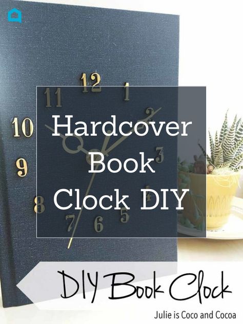 Large Clocks, Diy Candle Sticks, Mason Jar Storage, Book Clock, Faux Brick Panels, Clock Diy, Book Art Projects, Farmhouse Style Wreath, Book Wall