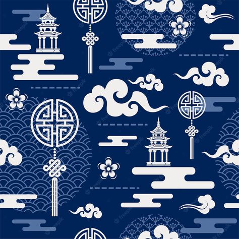 Asian Design Pattern, Chinese Pattern Design, Chinese Background, Chinese Prints, Chinese Element, Chinese Pattern, Chinese Design, Vector Background Pattern, Asian Design