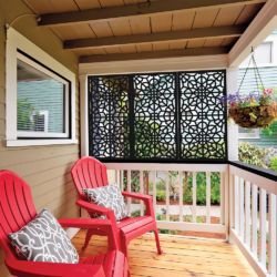 Porch Privacy, Diy Privacy Screen, Patio Privacy Screen, Porch Design Ideas, Decorative Screen Panels, Screened Porch Designs, Deck Privacy, Balcony Privacy, Patio Privacy