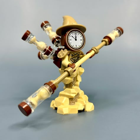 Zeitos the Bender of Time | A former time traveler, Zeitos' … | Flickr Cool Lego Minifigures, Lego Minifigures Ideas, Lego Builds Ideas, God Of Time, Lego Dnd, Lego Figurine, Custom Lego Minifigures, Lego Accessories, Lego Sculptures