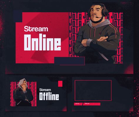 Youtube Stream Overlay, Twitch Overlay Ideas, Live Streaming Setup, Twitch Branding, Stream Overlay Design, Overlays Twitch, Logo Twitch, Banner Twitch, Twitch Stream Overlay