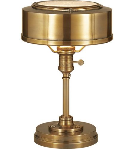 Visual Comfort Thomas OBrien Henley 1 Light Task Table Lamp in Hand-Rubbed Antique Brass TOB3197HAB #visualcomfort #lightingnewyork #lighting Sean Anderson, Thomas O'brien, Task Lamp, Recessed Downlights, Circa Lighting, Task Lamps, Light Architecture, Portable Light, Burke Decor