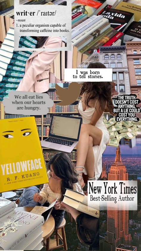 #yellowface #bookaesthetic Book Wall, Journal Writing Prompts, Journal Writing, Another World, Book Aesthetic, Reading Lists, Writing Prompts, Book Recommendations, Bookstore