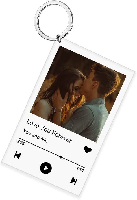 AmazonSmile: NC Custom Photo Music Keychain, Personalized Acrylic Glass Song Plaque with Spotify Code, Gift Idea for Wedding : Home & Kitchen Glass Song Plaque, Photo Album Cover, Music Keychain, Gift Idea For Wedding, Idea For Anniversary, Song Plaque, Photo Album Covers, Unique Photo Gifts, Photo Music