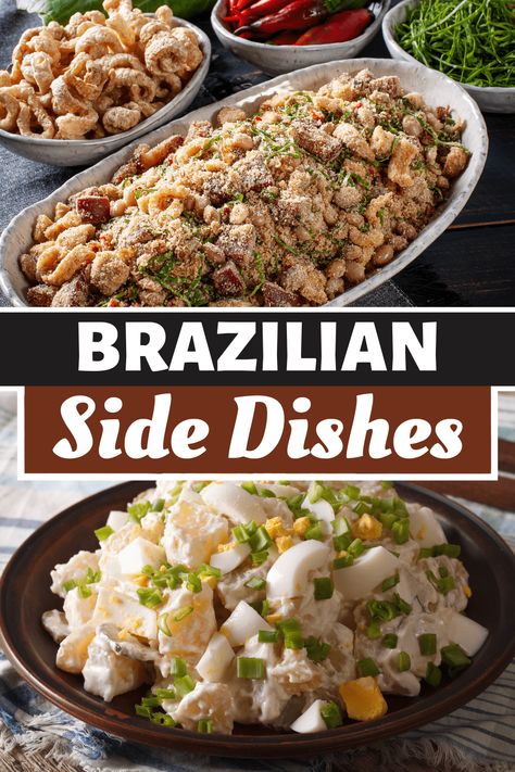 Brazilian Side Dishes, Brazilian Steak, South American Dishes, Brazilian Bbq, Brazilian Dishes, South American Recipes, American Dishes, Family Feast, Brazilian Food