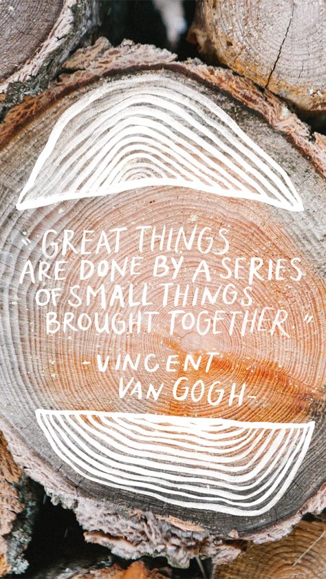 Great things are done by a series of small things brought together -VanGogh #quote #saywhat Low Budget, Wonderful Words, Quotable Quotes, The Words, Great Quotes, Decoration Ideas, Inspirational Words, Cool Words, Words Quotes