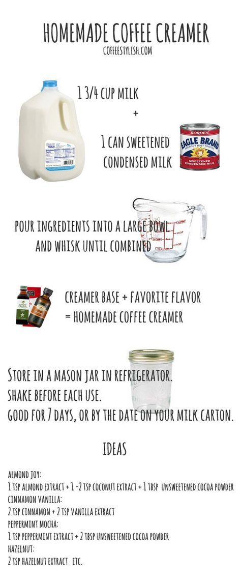 Diy Coffee Creamer, Homemade Coffee Creamer, Make Your Own Coffee, Coffee Creamer Recipe, Creamer Recipe, Homemade Coffee, Homemade Diy, Diy Coffee, Coffee Creamer