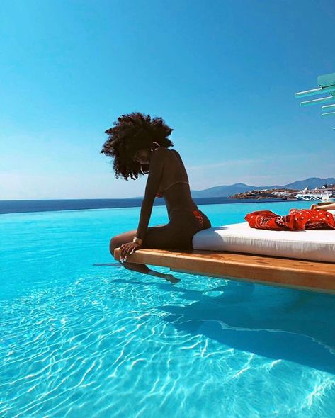 The Melanin Agenda on Twitter: "🏖️… " Cavo Tagoo Mykonos, Vacation Goals, Vacation Mood, Chique Outfits, Foto Casual, Black Travel, 2024 Vision, Foto Pose, Instagrammer