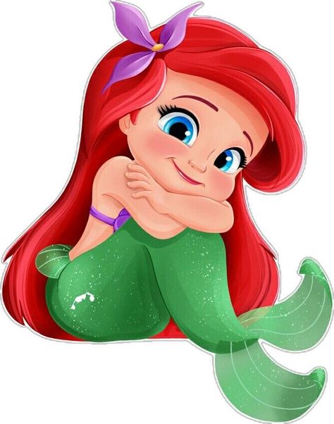 Ariel Bebe, Ariel Cartoon, Little Mermaid Wallpaper, Little Mermaid Characters, Goth Disney, Baby Disney Characters, Mermaid Cartoon, Mermaid Poster, Disney Princess Tattoo