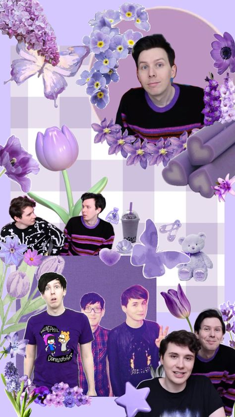 Dan And Phil Wallpaper, Dan And Phil, Purple Wallpaper, Purple