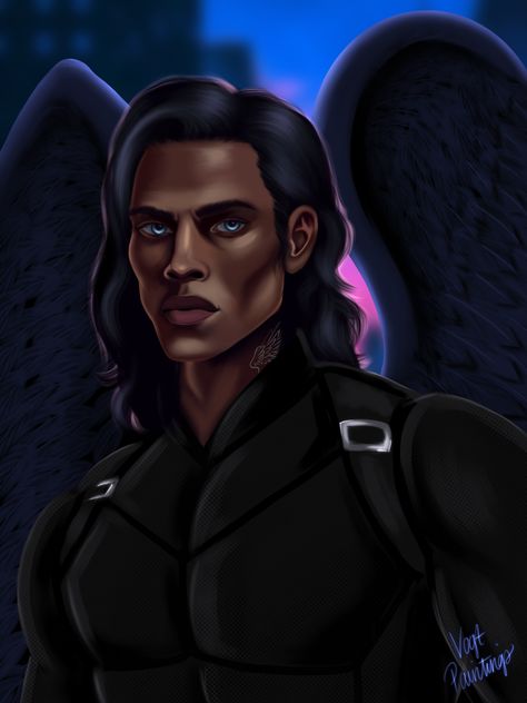 Dominic Valencia - House of Devils Series by Kayla Edwards City Of Gods And Monsters Fanart, Gods And Monsters Fanart, City Of Gods And Monsters, Gods And Monsters, City Of God, Valencia, Lighthouse, Paintings, Fan Art