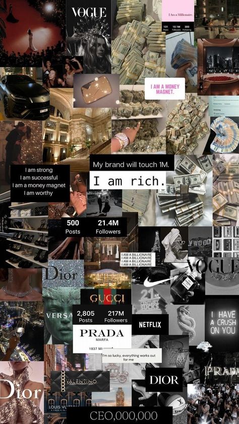 Billionaire Lifestyle Vision Board, I Am A Billionaire Aesthetic, I Am Billionaire Wallpaper, Famous Asthetic Picture, 150000 Dollars, Luxury Lifestyle Collage, Rich Asthetic Picture, Billionaire Lifestyle Wallpaper, Billionaire Wallpaper