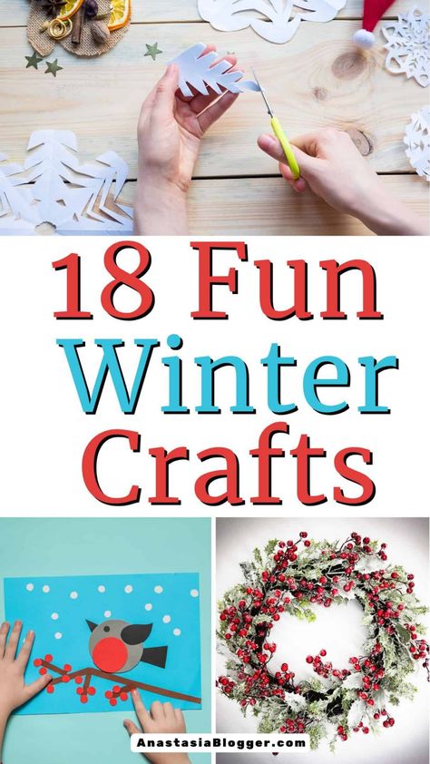 Easy Winter Crafts for Teens Winter Crafts For School Age Kids, Teen Christmas Craft Ideas, Winter Crafts For Teens, Diy Winter Crafts, Winter Craft Ideas, Easy Winter Crafts, Fun Winter Crafts, Winter Diy Crafts, January Crafts