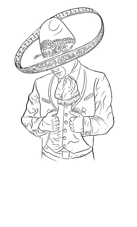 Female Mariachi Tattoo, Mariachi Tattoo Design, Chicano Tattoo Sketch, Mariachi Drawing, Charro Tattoo, 5150 Tattoo, Sombrero Tattoo, Mariachi Tattoo, Mexico Tattoo Ideas