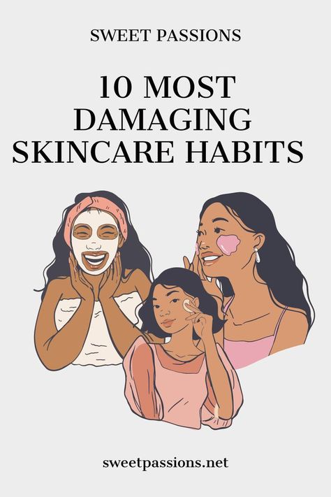 Stop doing these 10 most damaging skincare habits. Your skin deserves better. Good Skin Habits, Vampire Facial, Skincare Habits, Healthier Alternatives, Youtube Ideas, Natural Skin Care Remedies, Beauty Habits, Beauty Care Routine, Grooming Tips