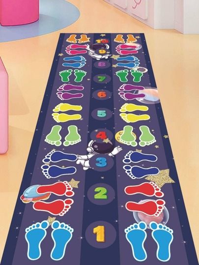 School Floor Games, School Floor Painting Ideas, Floor Activities For Preschool, Pattern Games For Preschoolers, Floor Games For Kids, Educational Playground, Floor Games, School Floor, Survival Kit For Teachers