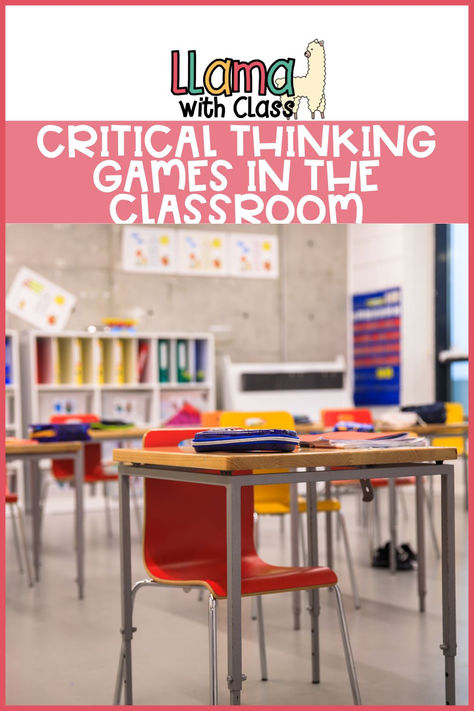 Adding time in your classroom for critical thinking is a great routine to help students build their problem solving skills. Check out these critical thinking games that help students solve problems, overcome difficulties, and growth their growth mindset ideas. Perfect for early finishers, a soft start, or for mindfulness time in the upper elementary classroom. This routine works great and students love it! Third graders, fourth graders, and fifth graders love this classroom routine. Games In The Classroom, Flexible Seating Classroom, Thinking Games, Improve Communication Skills, Classroom Transformation, Classroom Routines, State Testing, Teacher Technology, Upper Elementary Classroom