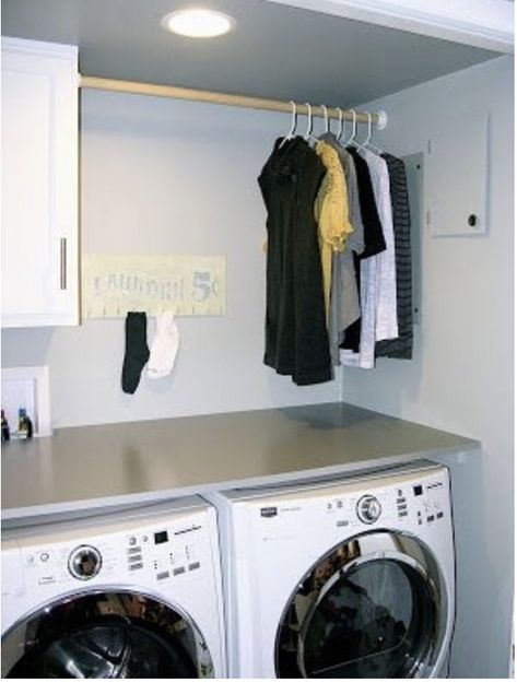 Laundry Room Countertop, Laundry Room Storage Shelves, Machine Storage, Small Laundry Room Organization, Room Storage Diy, Dream Laundry Room, Laundry Room Doors, Laundry Room Layouts, Laundry Room Renovation