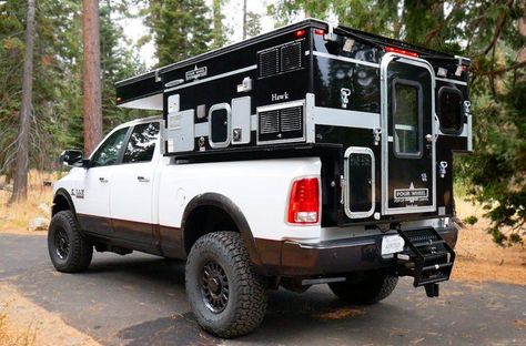 Four Wheel Campers Are Changing The Overlanding World Forever! – Van Clan F350 Lifted, Alaskan Camper, Four Wheel Camper, Best Pop Up Campers, Truck Conversion, American Expedition Vehicles, Adventure Vehicle, Truck Camper Shells, Slide In Truck Campers