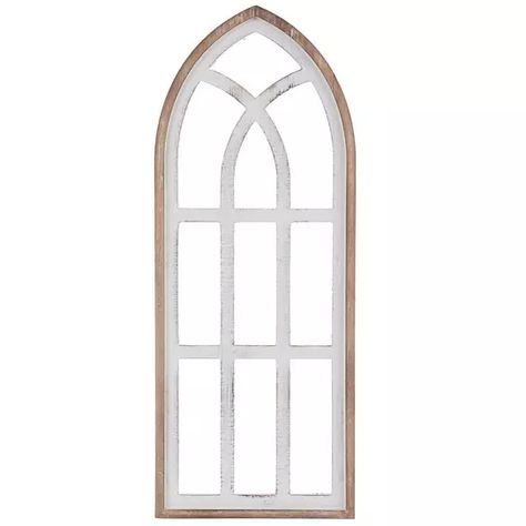 Cathedral Frame Wall Decor Ideas, Farmhouse Kitchen Dining Room, Retreat Decor, Shutter Wall Decor, Shutter Wall, Home Decor Timeless, Farmhouse Dining Room Table, Wall Decor Hobby Lobby, Window Wall Decor