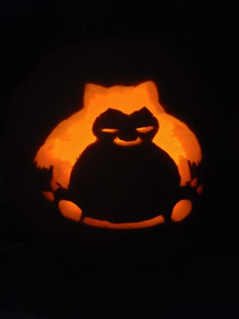 Pumpkin Carving Ideas Gaming, Shaved Pumpkin Carving, Snorlax Pumpkin Carving, Pumpkin Carving Ideas Pokemon Easy, Nerd Pumpkin Carving Ideas, Pumpkin Carving Ideas Stitch Easy, Regular Show Pumpkin Carving, Pumkin Carving Sanrio, Pokemon Carved Pumpkin