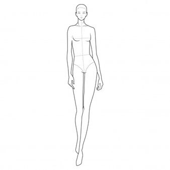 Fashion body figure template | Premium Vector Figure Template, Fashion Sketch Template, Fashion Model Drawing, Croquis Fashion, Lakaran Fesyen, Fashion Figure Templates, Fashion Illustration Poses, Fashion Template, Fashion Model Sketch