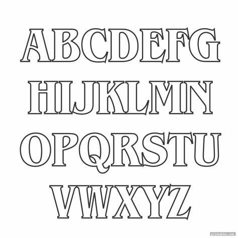 scary block letter font alphabet template - gridgit.com Block Letter Alphabet, Block Letter Fonts, Cute Fonts Alphabet, Font Love, Abc Font, Alfabet Font, Tattoo Fonts Alphabet, Letter Fonts, Lettering Styles Alphabet