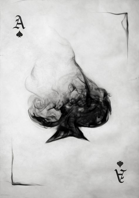 Tato Jam, Tato Realis, Spade Tattoo, A Playing Card, Kartu Remi, Desen Realist, 카드 디자인, Card Tattoo, Ace Of Spades