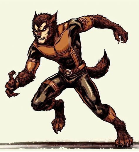 Werewolf Drawing, Hero Ideas, Disney Beast, Comic Book Art Style, Werewolf Art, Geek Art, Man Character, Mythical Creatures Art, Superhero Design