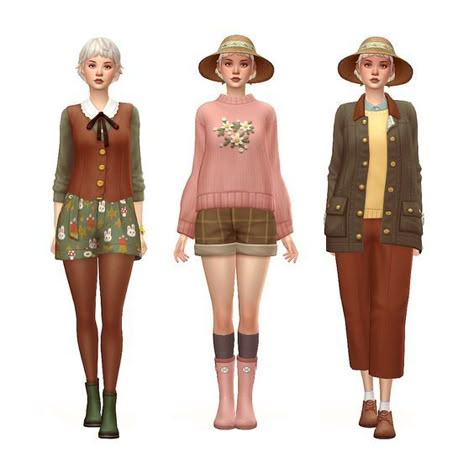 Sims 4 Base Game Outfits Ideas, Sims 4 Cottage Living, Flares Outfit, Sims 4 Cottage, Die Sims 4, Sims 4 Mm Cc, Sims 4 Cc Folder, Casas The Sims 4, Sims 4 Teen