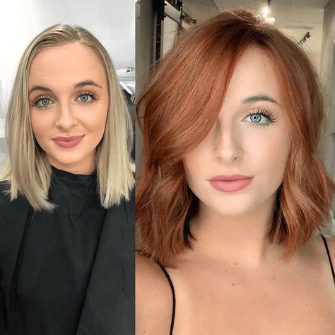 Hair Wishlist, Blond Bob, Reddish Hair, Carrot Top, Color Highlights, Ginger Hair Color, Choppy Bob Hairstyles, Strawberry Blonde Hair, Beauty Diy