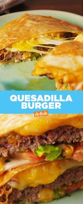 This Quesadilla Burger Is One Of The Best Food Mashups Of All Time Quesadilla Burger Recipe, Cheeseburger Quesadilla, Quesadilla Burgers, Blackstone Grill, Quesadilla Recipe, Sloppy Joe, Burgers Sandwiches, It Goes On, Beef Dishes