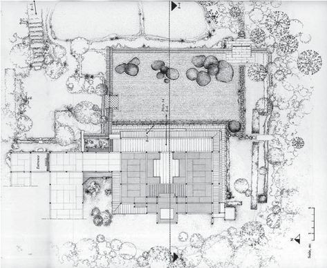 Japanese Garden Plan Drawing, Valances For Living Room, Zen Rock Garden, Japanese Garden Landscape, Zen House, Tree Plan, Backyard Plan, Japanese Zen Garden, Architecture Life