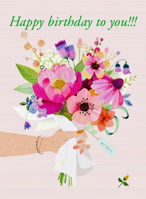 Sretan Rođendan, Heart Messages, Happy Birthday Floral, Birthday Cards Images, Happy Birthday Illustration, Birthday Wishes Flowers, Birthday Card Sayings, Birthday Greetings Friend, Happy Birthday Art