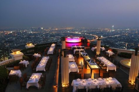 Lebua Sky Bar | Best Rooftop Wedding Venues in the World | Bridal Musings Wedding Blog 1 Rooftop Wedding Venue, Sky Bar, Koh Chang, Bangkok Hotel, City At Night, Ao Nang, Rooftop Wedding, Jw Marriott, Design Hotel