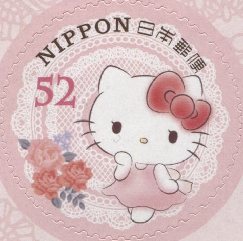 JP146.16 Ipad Lockscreen, Vintage Sanrio, Postage Stamp Design, Japanese Poster Design, Hello Kitty Aesthetic, Postage Stamp Art, Japanese Poster, Post Stamp, Vintage Poster Art