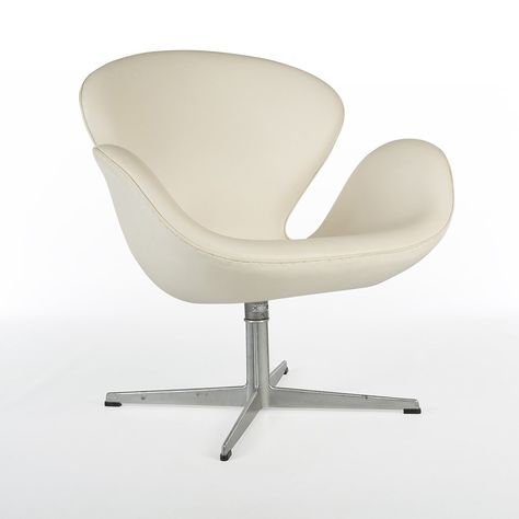 Swan Chair Arne Jacobsen, Swan Chair, Danish Modern Furniture, White Swan, Arne Jacobsen, Fritz Hansen, Egg Chair, Danish Modern, Vintage Design