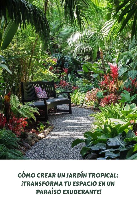 Transform your outdoor space into a lush paradise with these tips on how to create a tropical garden! 🌴🌺 Embrace the vibrant colors, exotic plants, and rich textures that define tropical landscapes. Whether you have a large backyard or a cozy patio, you can bring the warmth and beauty of the tropics right to your home. 🌿✨ #TropicalGarden #GardenDesign #LushLandscapes #OutdoorLiving Tropical Outdoor Patio, Tropical Landscapes, Tropical Outdoor, Cozy Patio, Large Backyard, Garden Landscape, Tropical Landscaping, Exotic Plants, Tropical Garden