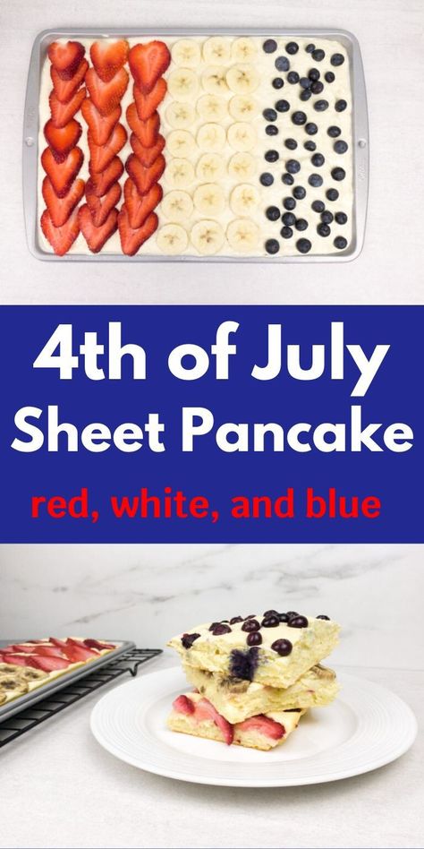 4th Of July Pancakes, Independence Day Food, 4th Of July Breakfast, Food 4th Of July, Hosting Tips, Patriotic Food, Pancake Breakfast, New Kitchen Gadgets, July Recipes