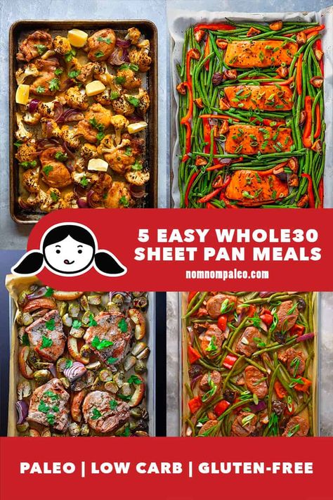 Whole30 Sheet Pan, Pan Pork Chops, Sheet Pan Meals, Whole30 Dinner Recipes, Sheet Pan Suppers, Hearty Comfort Food, Nom Nom Paleo, Recipe Sheets, Fry Sauce