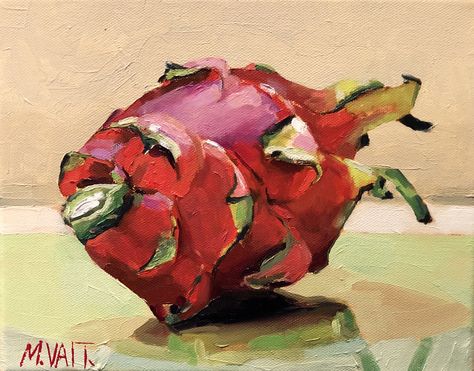 Fruit Oil Painting, Painting Kitchen, Painting Still Life, Dragon Fruit, Kitchen Art, Still Life Painting, Oil Painting On Canvas, Painting On Canvas, Art Home