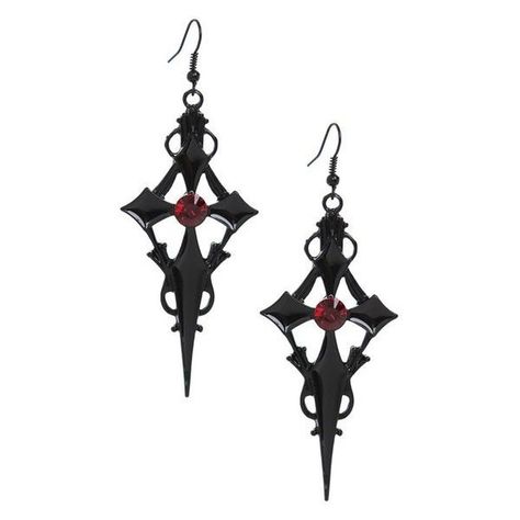 Big Cross, Goth Earrings, Punk Earrings, Gothic Earrings, Filigree Jewelry, Goth Jewelry, Black Cross, Party Earrings, Cross Earrings