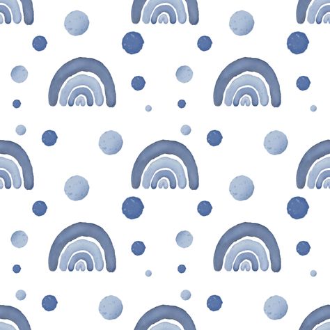 Blue Boho Wallpaper, Blue Boho Rainbow, Body Parts Preschool, Baby Backdrop, Boho Wallpaper, Watercolor Blue, Blue Backdrops, Paper Wallpaper, Nursery Wallpaper